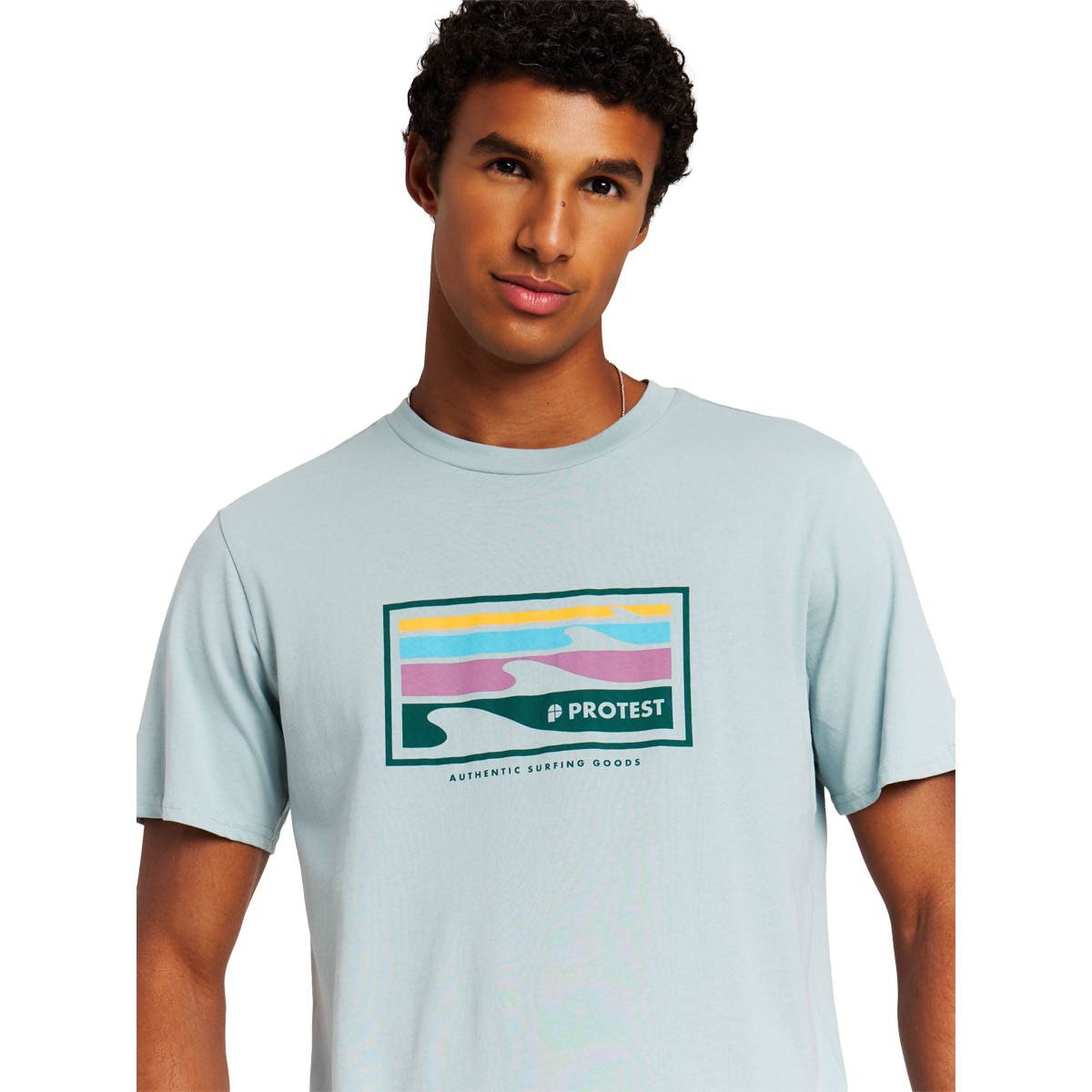 Camiseta de hombre M Hanwell Protest - Azul / Blanco Azul / Blanco-3
