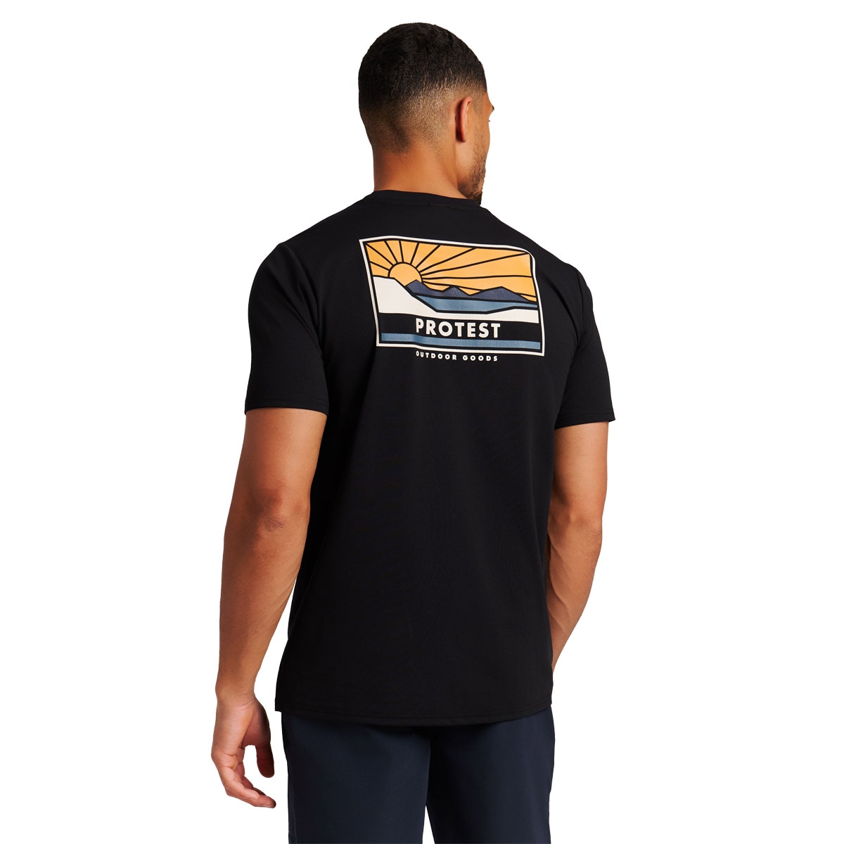 Camiseta de hombre Tarrant Protest - Negro Negro-2