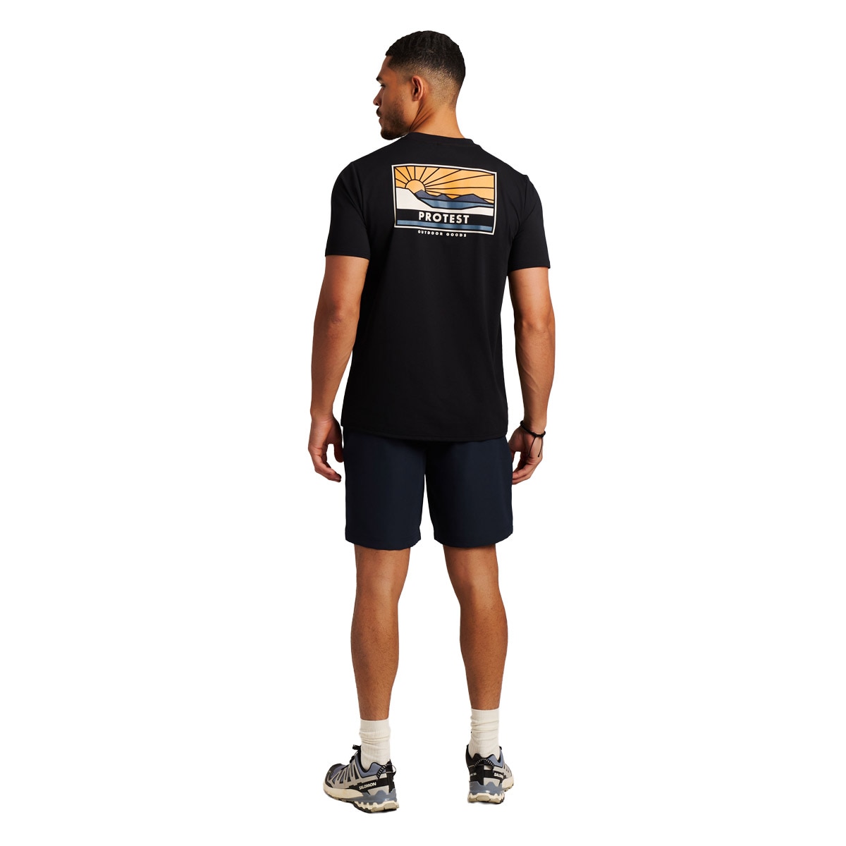 Camiseta de hombre Tarrant Protest - Negro Negro-3