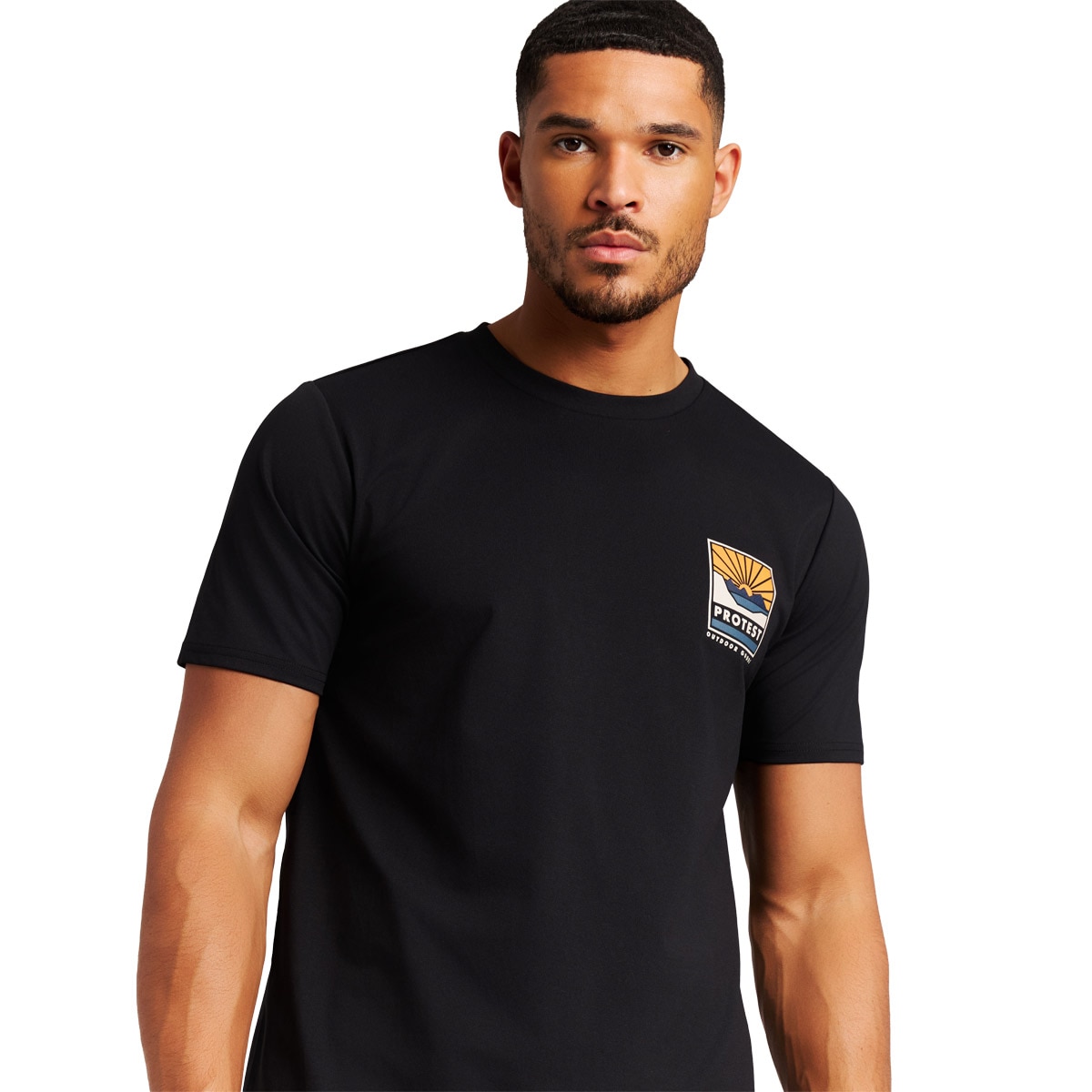 Camiseta de hombre Tarrant Protest - Negro Negro-5