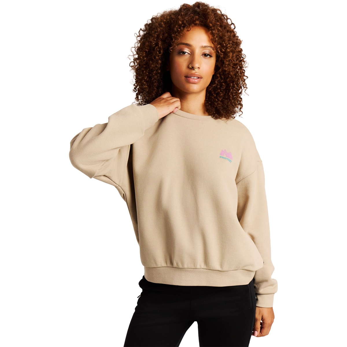 Sudadera de mujer Cover Protest - Natural Natural-1