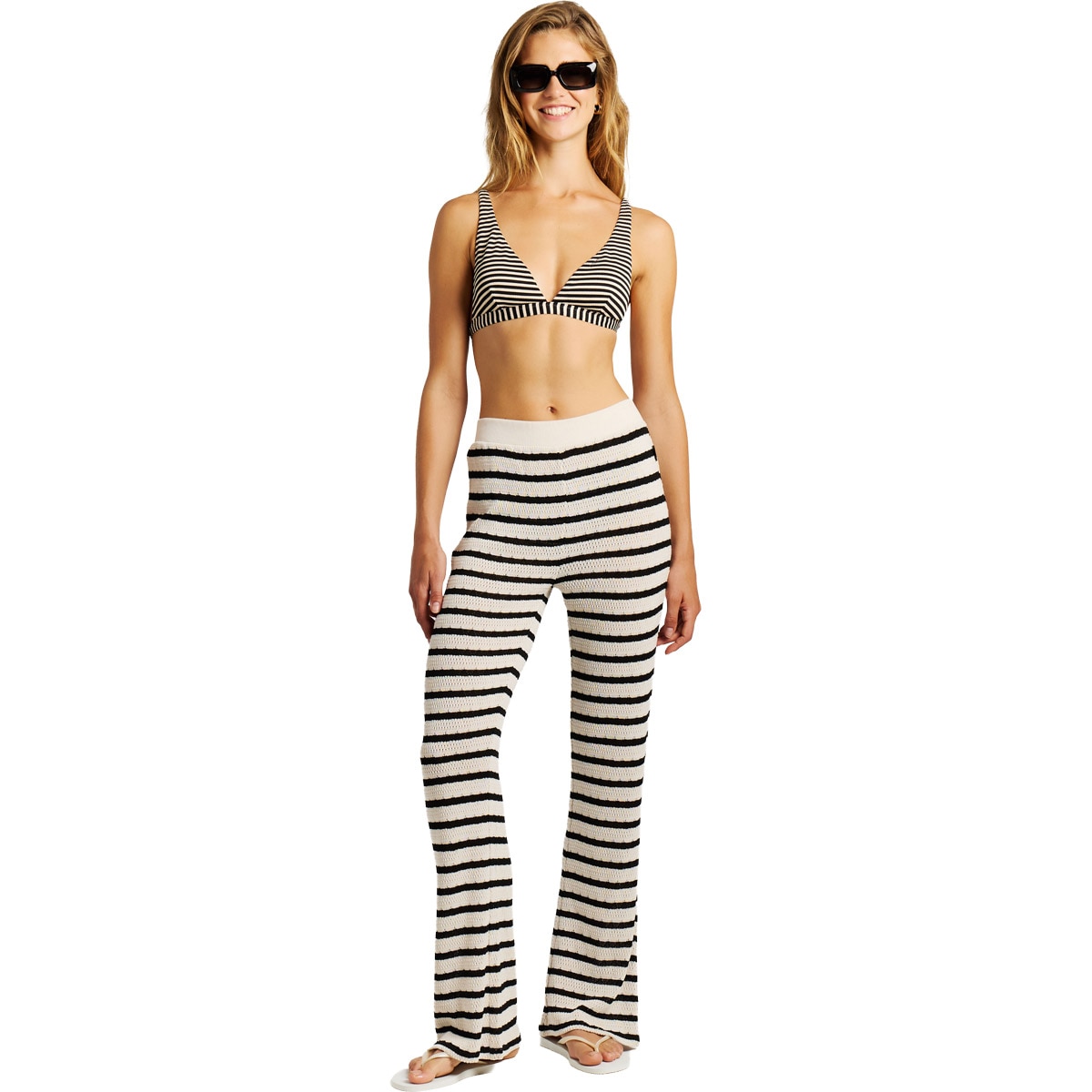 Pantalones de mujer Gosha Protest - Blanco Blanco-5