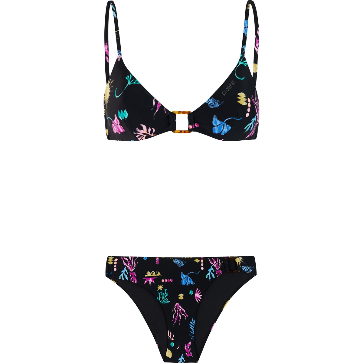Protest Bikini de mujer Indes Negro