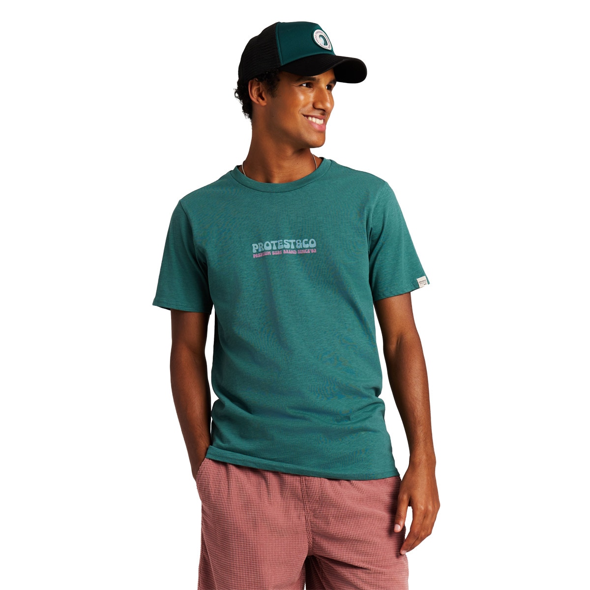 Protest Camiseta de hombre M Evina Azul