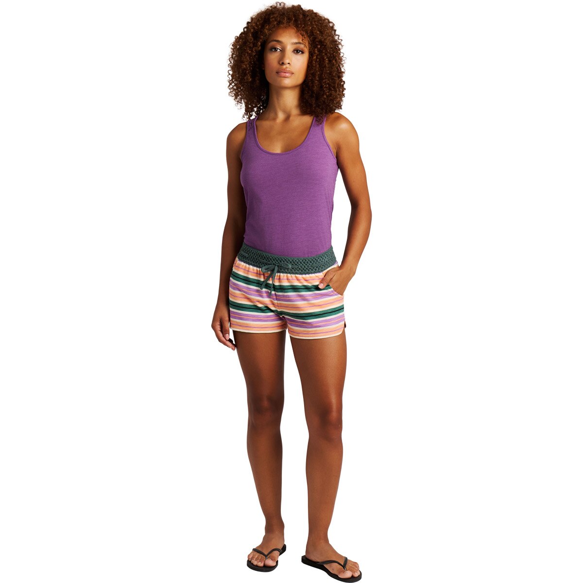 Shorts de mujer Flowery Protest - Lila Lila-4