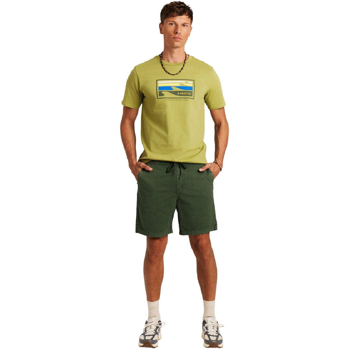 Short de hombre M Nivel Protest - Verde oscuro Verde oscuro-6