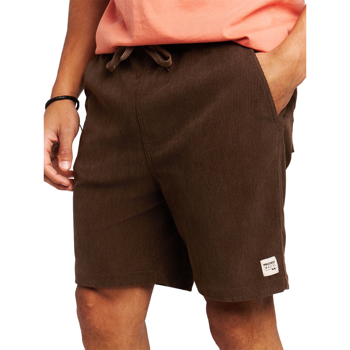 Pantalones cortos de hombre Uleyo Protest - Marrón Marrón-5