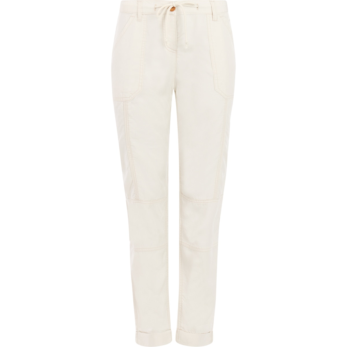Pantalones de mujer Leaf Protest - Blanco Blanco-1