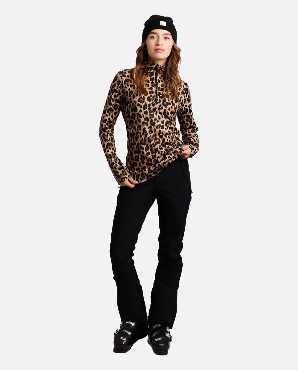 Forro polar de mujer Kalea 1/4 zip active Protest - Negro Negro-5