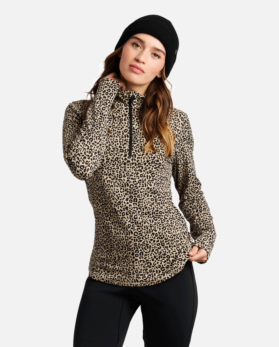 Forro polar de mujer Kalea 1/4 zip active Protest - Natural Natural-3