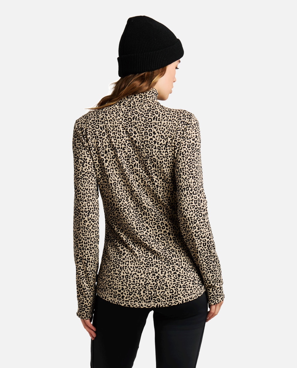 Forro polar de mujer Kalea 1/4 zip active Protest - Natural Natural-4