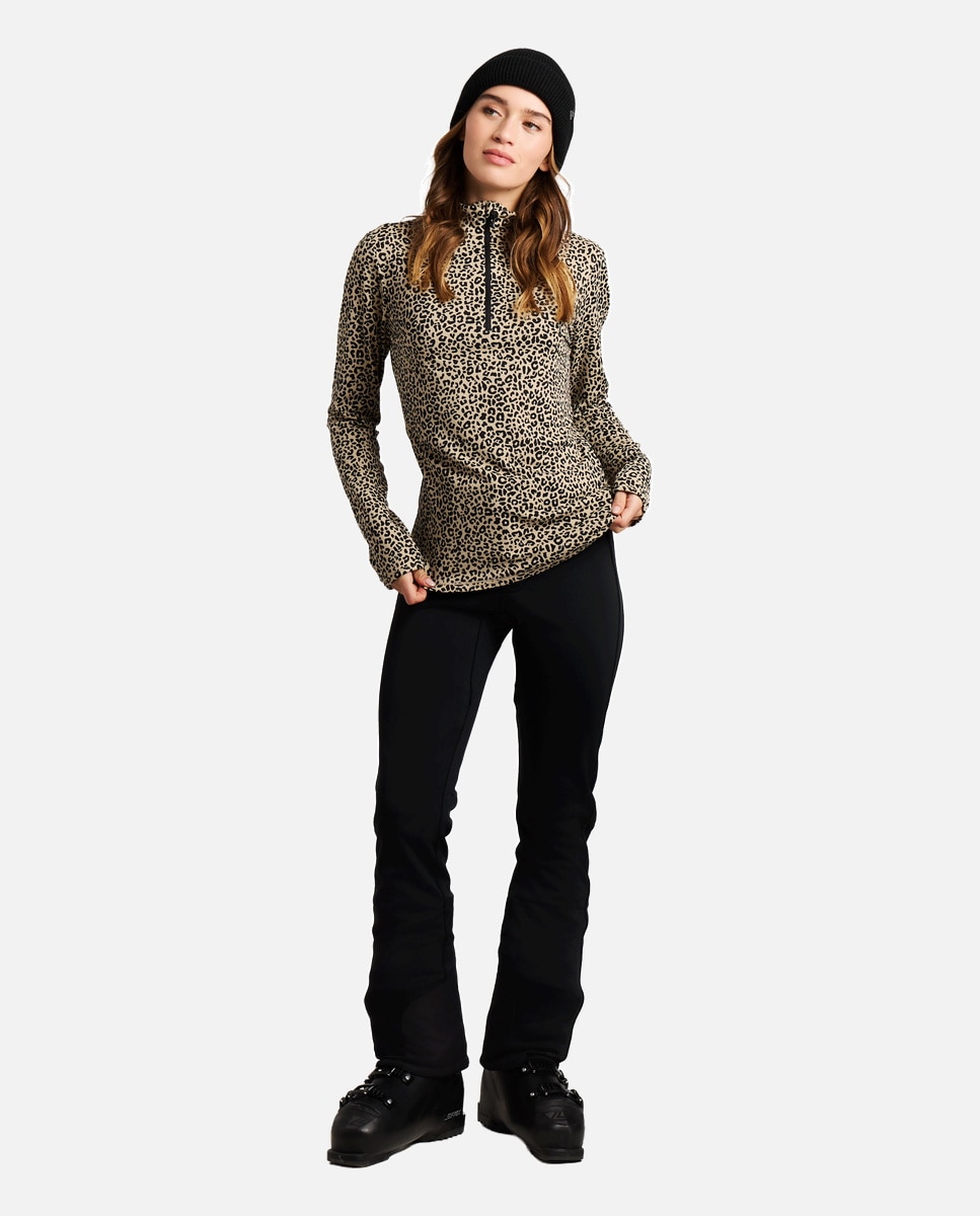 Forro polar de mujer Kalea 1/4 zip active Protest - Natural Natural-5