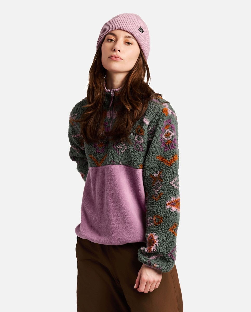 Protest Sudadera de mujer Dotty 1/4 zip Estampado