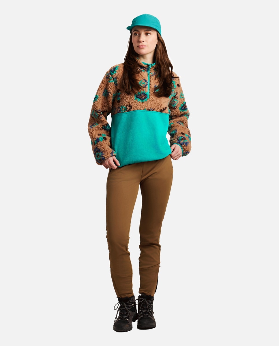 Sudadera de mujer Dotty 1/4 zip Protest - Verde Verde-3