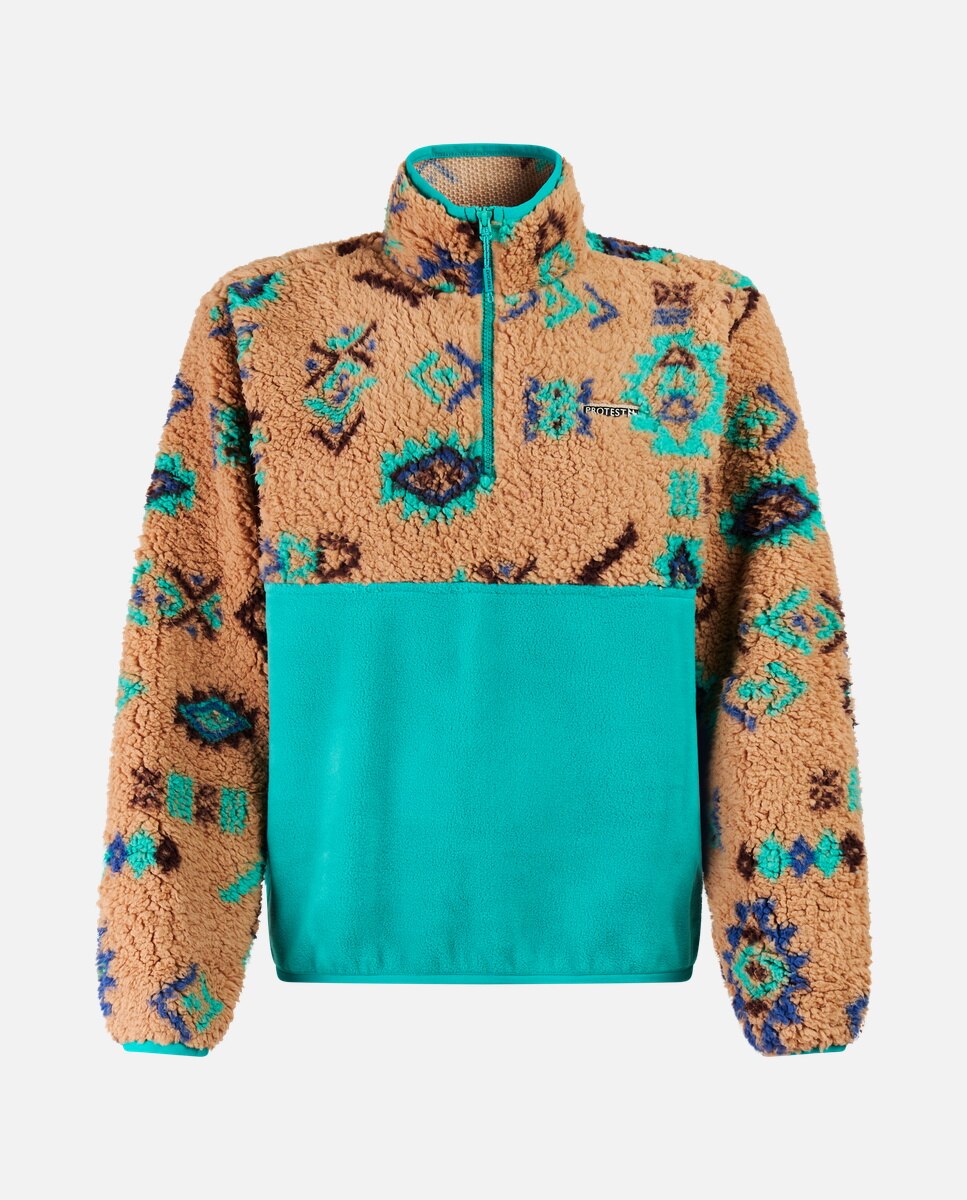 Sudadera de mujer Dotty 1/4 zip Protest - Verde Verde-6
