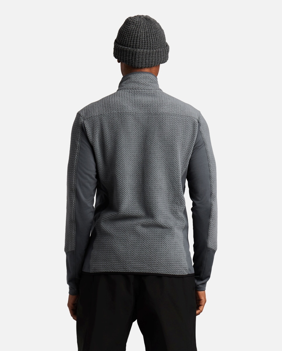 Forro polar de esquí de hombre Calgary 1/4 zip Protest - Gris Gris-3