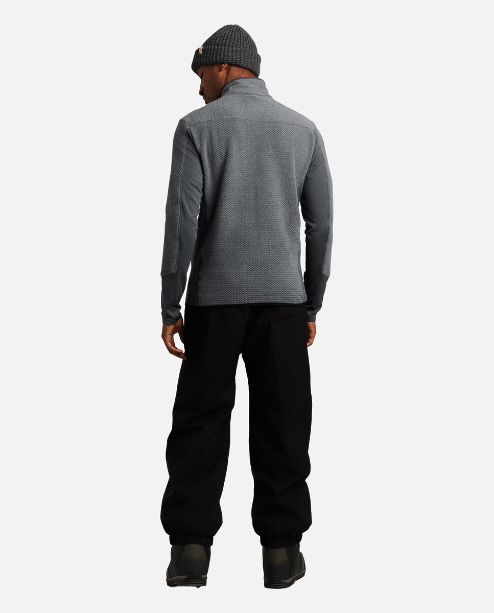 Forro polar de esquí de hombre Calgary 1/4 zip Protest - Gris Gris-5