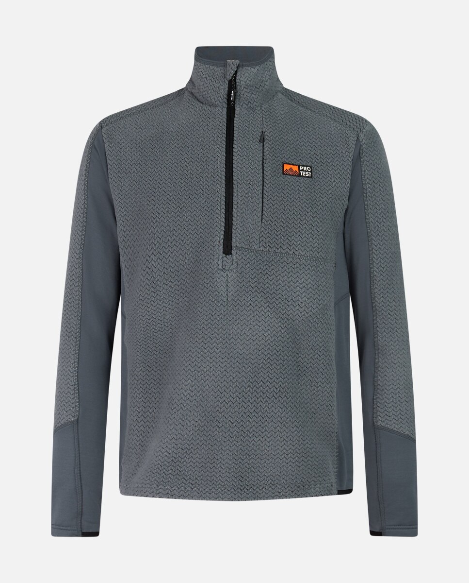 Forro polar de esquí de hombre Calgary 1/4 zip Protest - Gris Gris-7