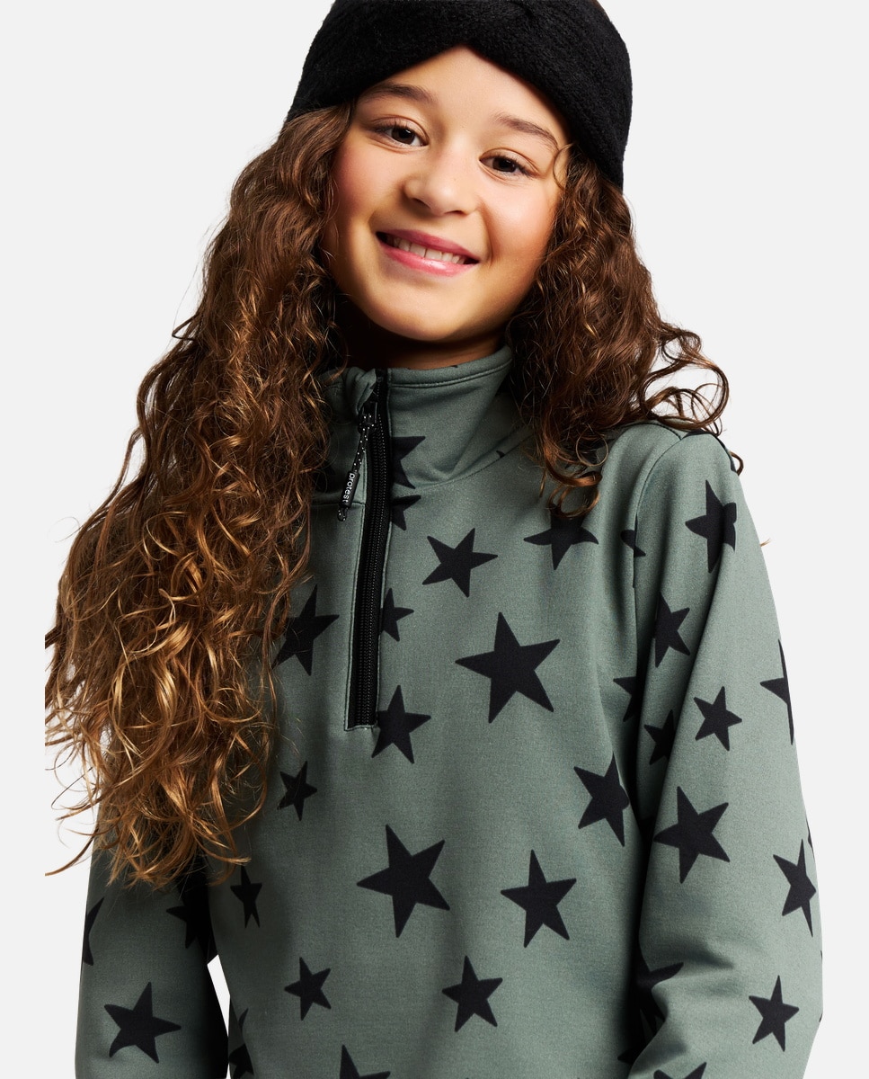 Imagen 4 de Forro polar de esquí de niño Topsy JR 1/4 zip Protest - Verde Verde
