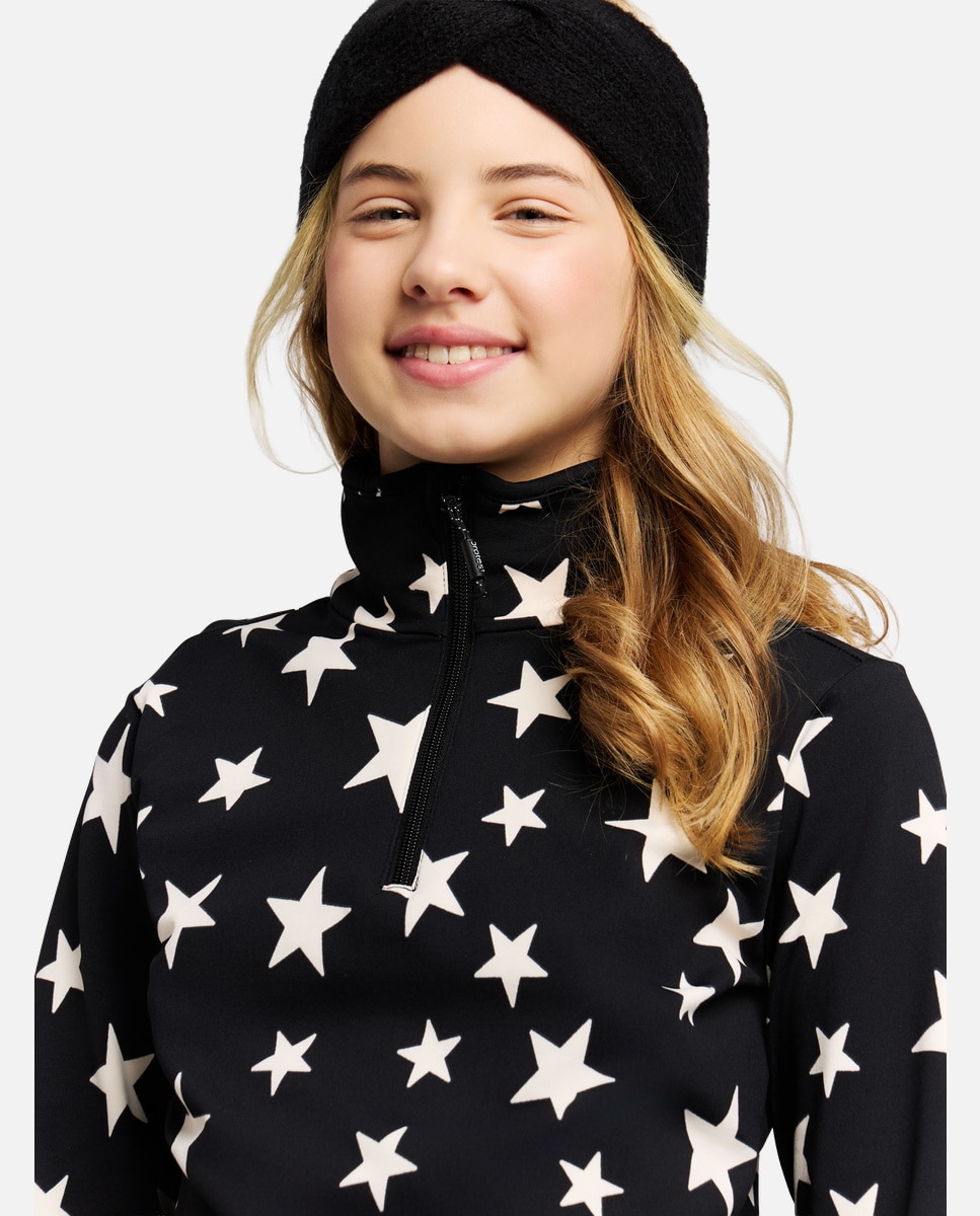 Imagen 4 de Forro polar de esquí de niño Topsy JR 1/4 zip Protest - Negro Negro