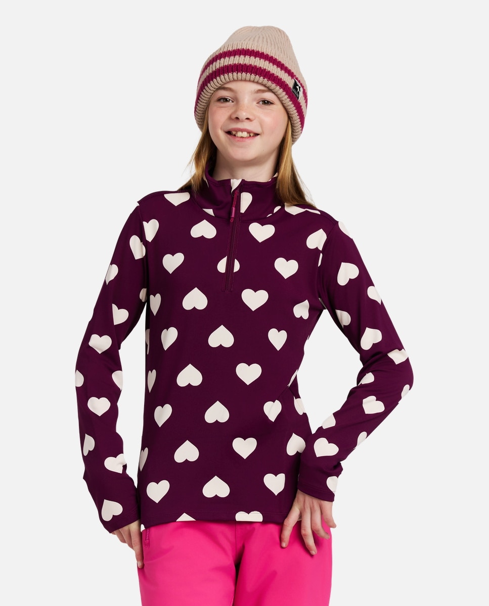 Protest Forro polar de esquí de niño Topsy JR 1/4 zip Morado