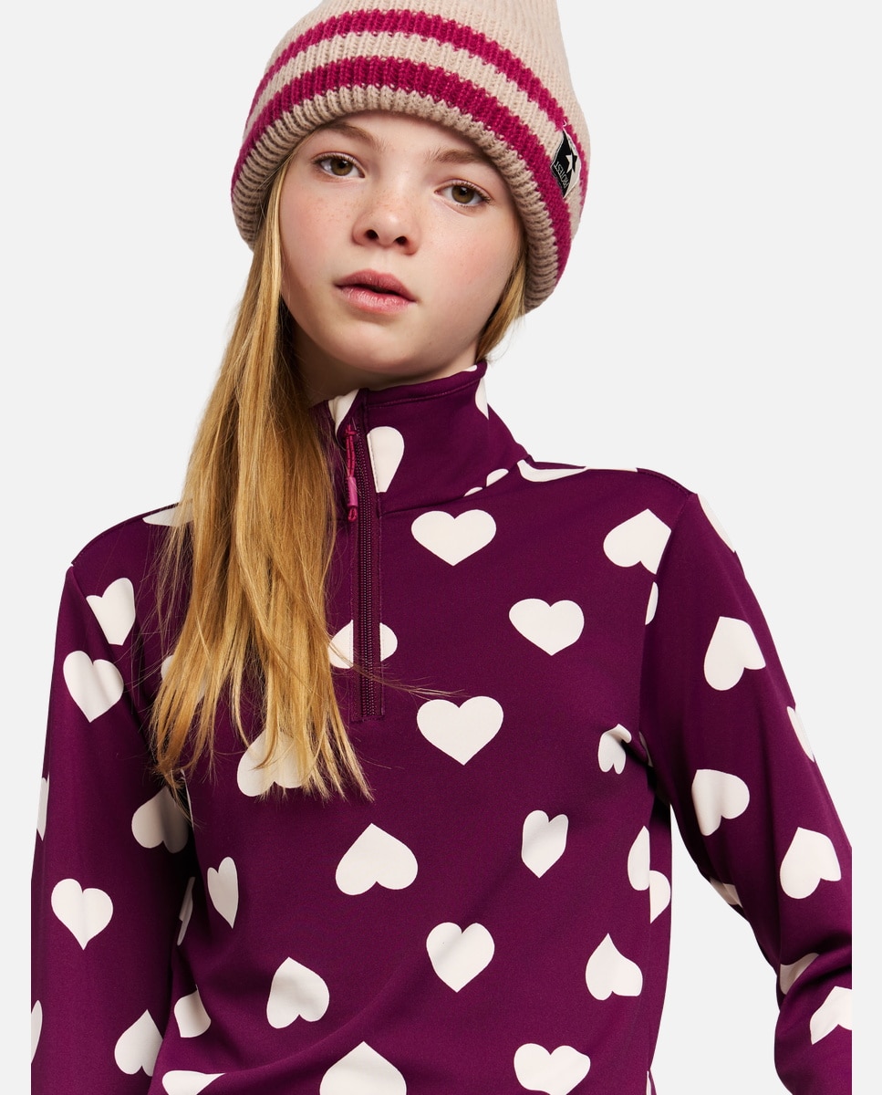 Imagen 4 de Forro polar de esquí de niño Topsy JR 1/4 zip Protest - Morado Morado