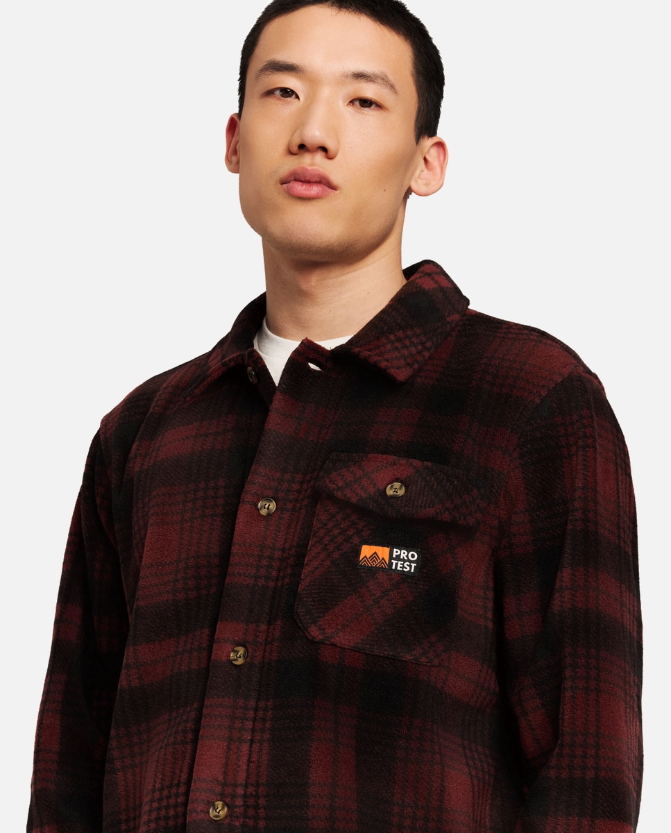 Camisa de esquí de hombre Jacob Protest - Marrón Marrón-6
