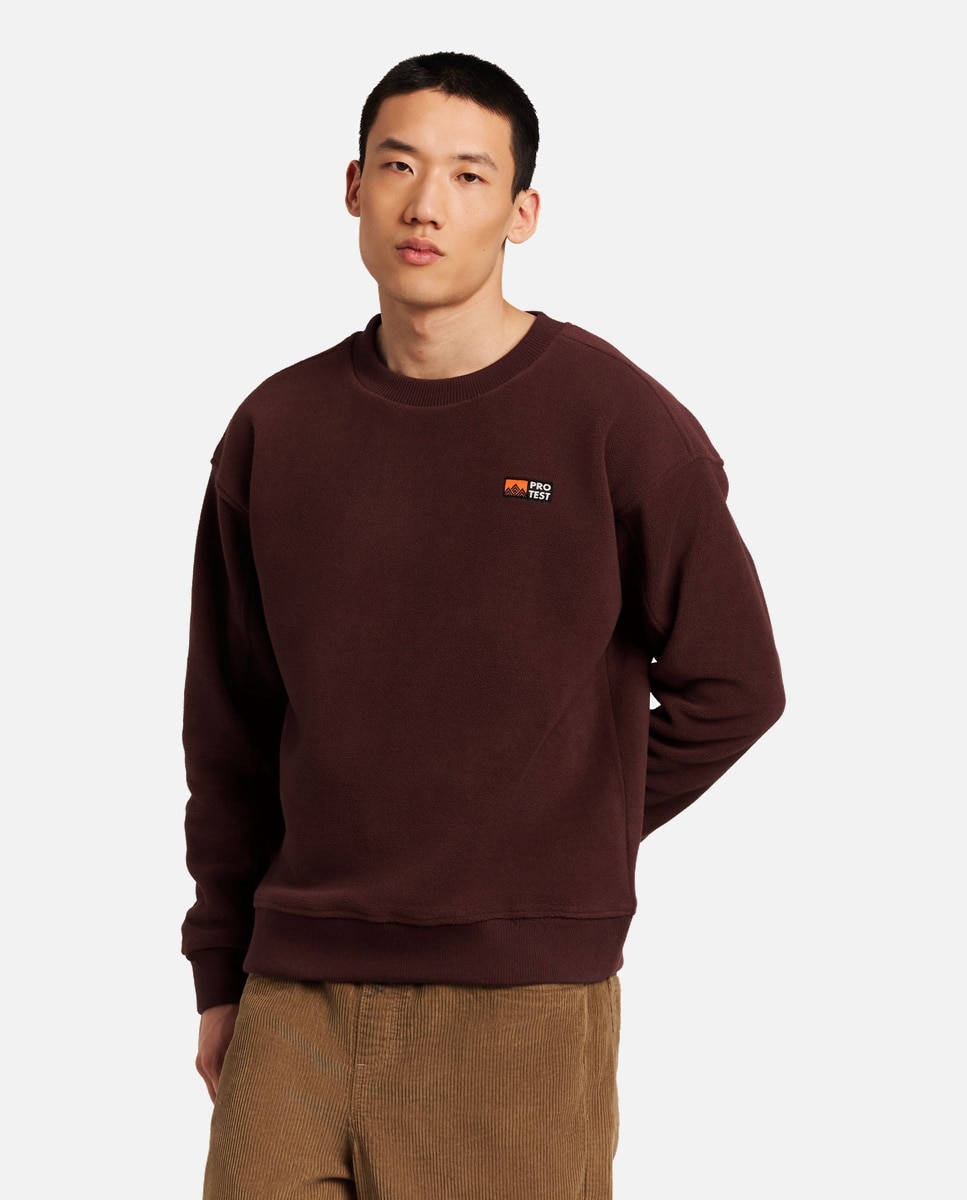 Protest Camiseta térmica de hombre Hawks sweatshirt Marrón