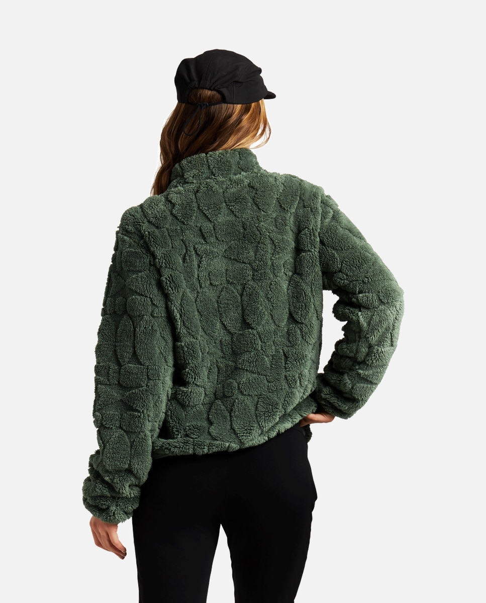 Sudadera de mujer Plizzy full zip Protest - Verde Verde-2