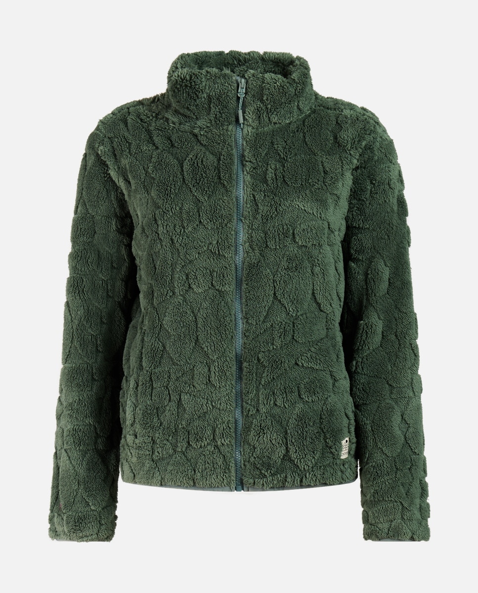 Sudadera de mujer Plizzy full zip Protest - Verde Verde-6
