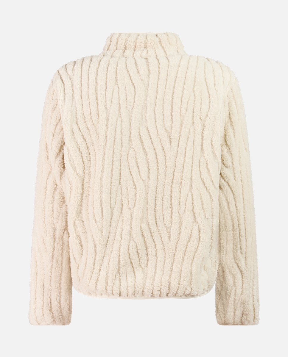Sudadera de mujer Bleach full zip Protest - Blanco Blanco-7