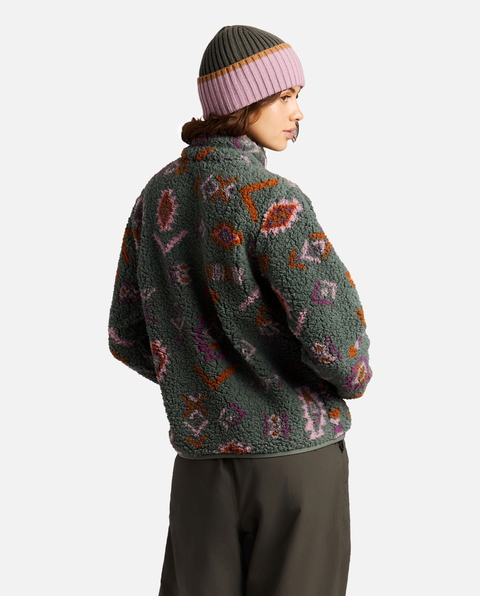 Sudadera de mujer Payton full zip Protest - Verde morado Verde morado-2