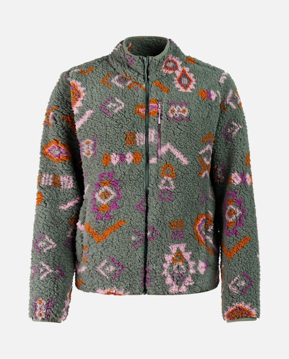 Sudadera de mujer Payton full zip Protest - Verde morado Verde morado-6