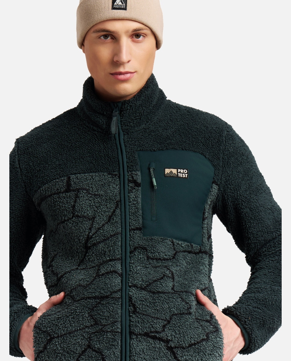 Camiseta térmica de hombre Legacy outdoor full zip Protest - Verde Verde-6