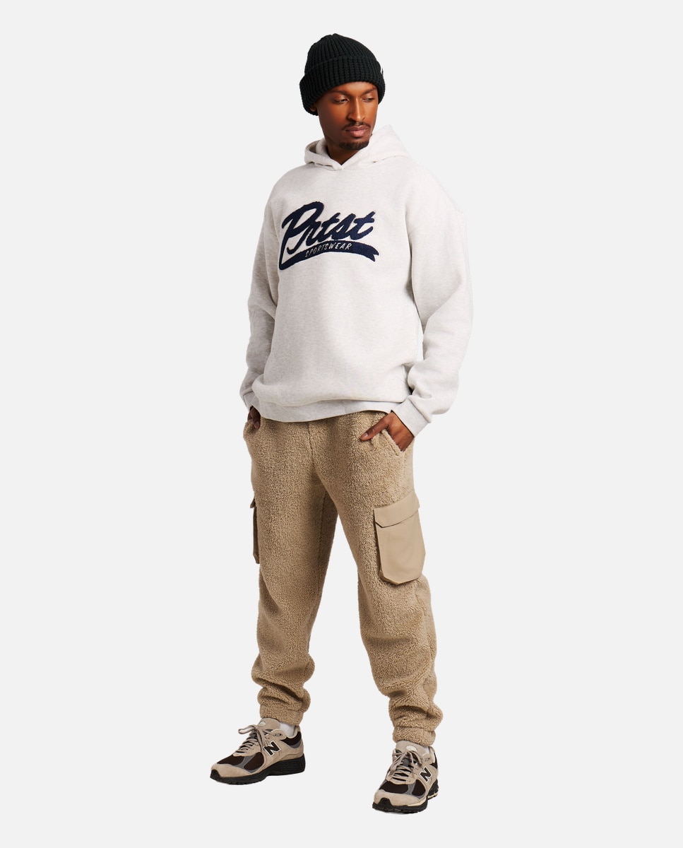 Protest Camiseta térmica de hombre Buzzed hoody Blanco