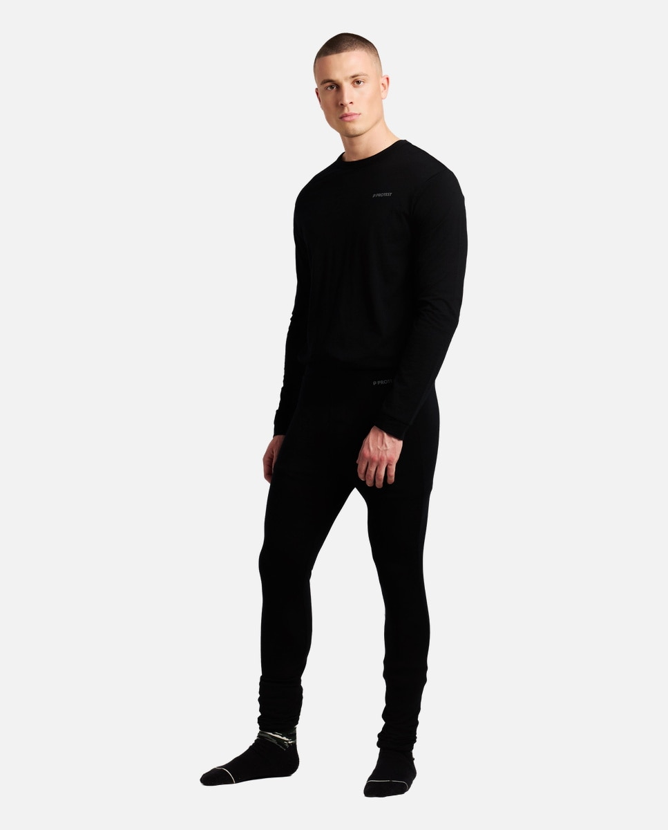 Protest Pantalón de esquí de hombre Wesson thermo Negro