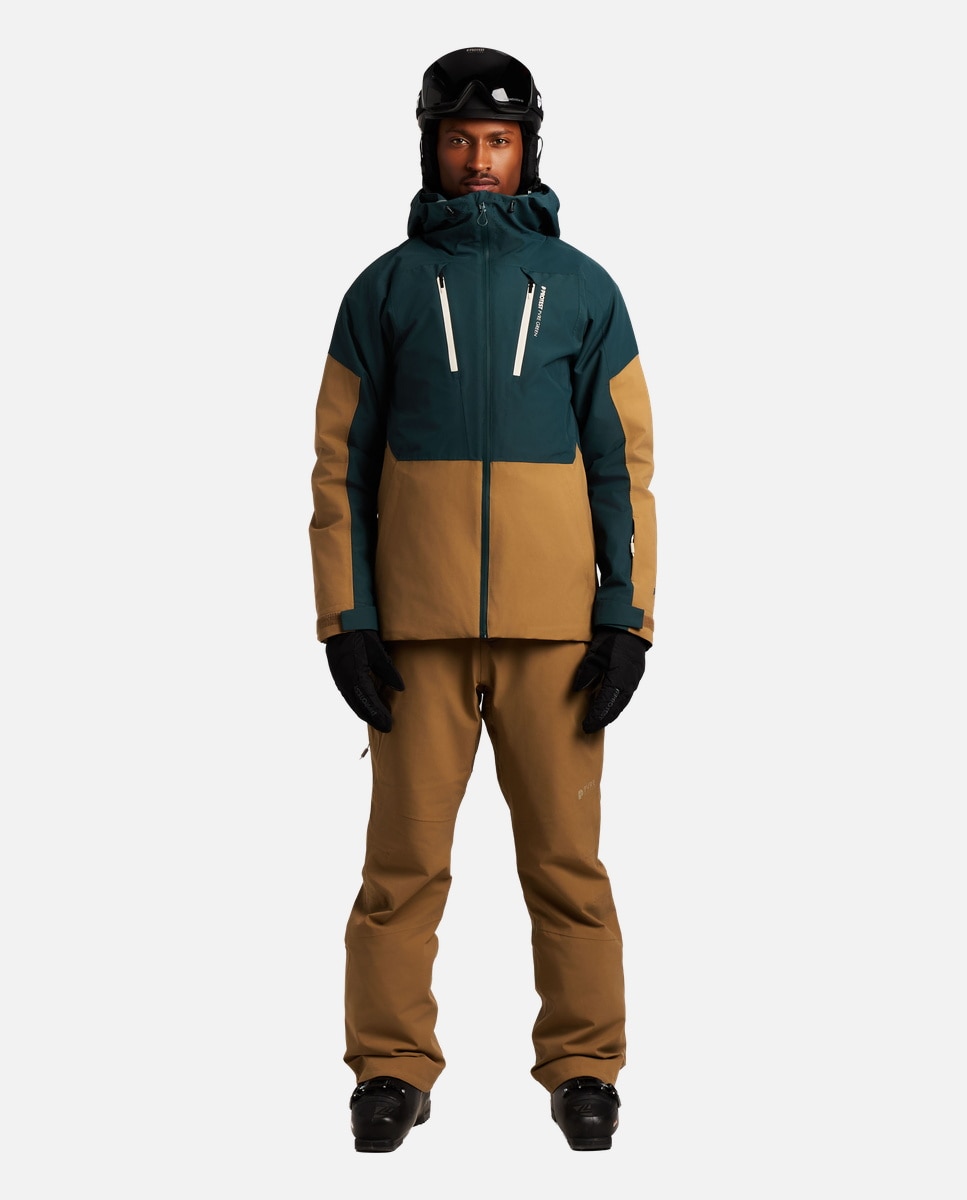 Protest Chaqueta de esquí de hombre Connor Marrón