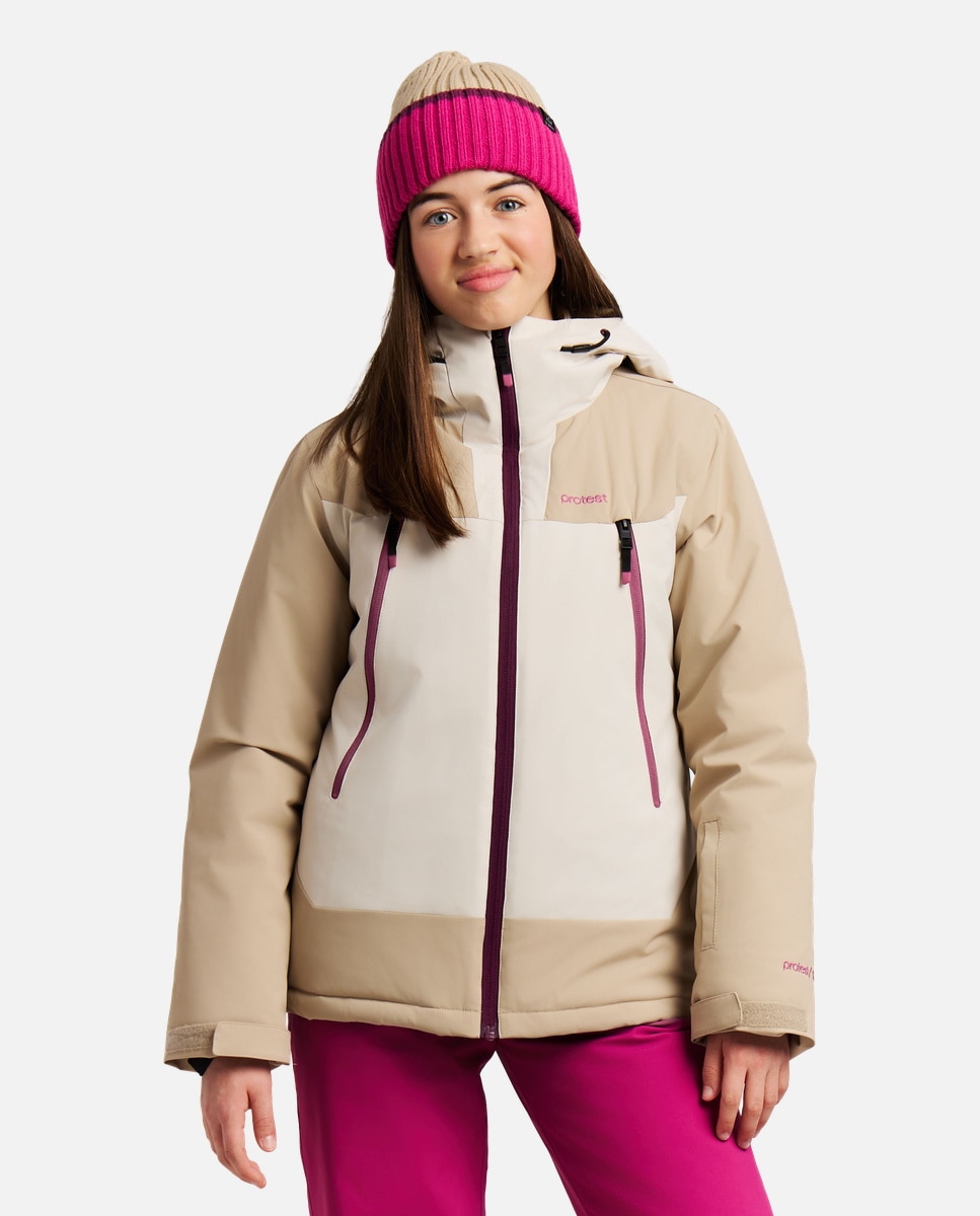 Chaqueta de esquí de niño Laurine JR Protest - Natural Natural-1