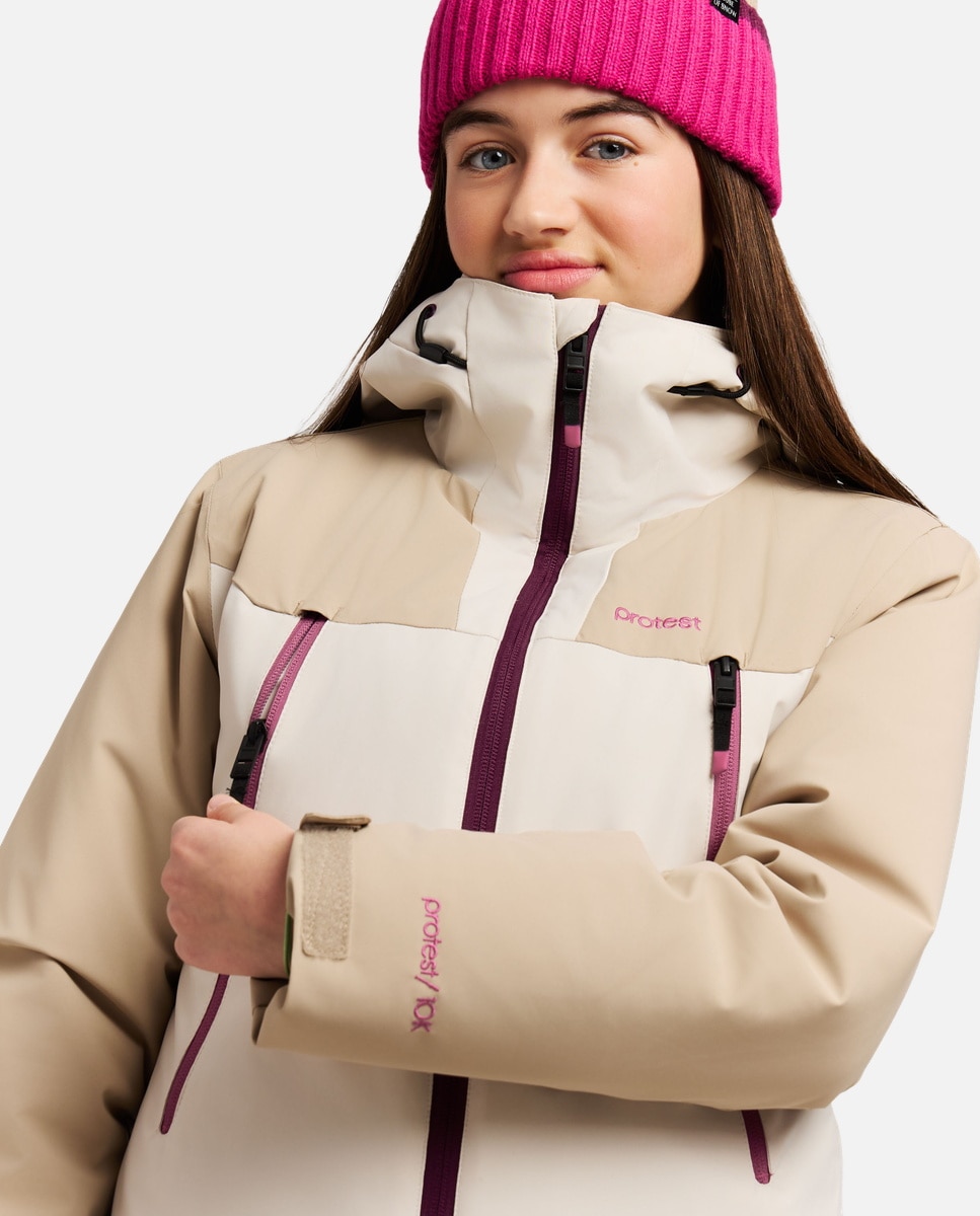 Chaqueta de esquí de niño Laurine JR Protest - Natural Natural-4