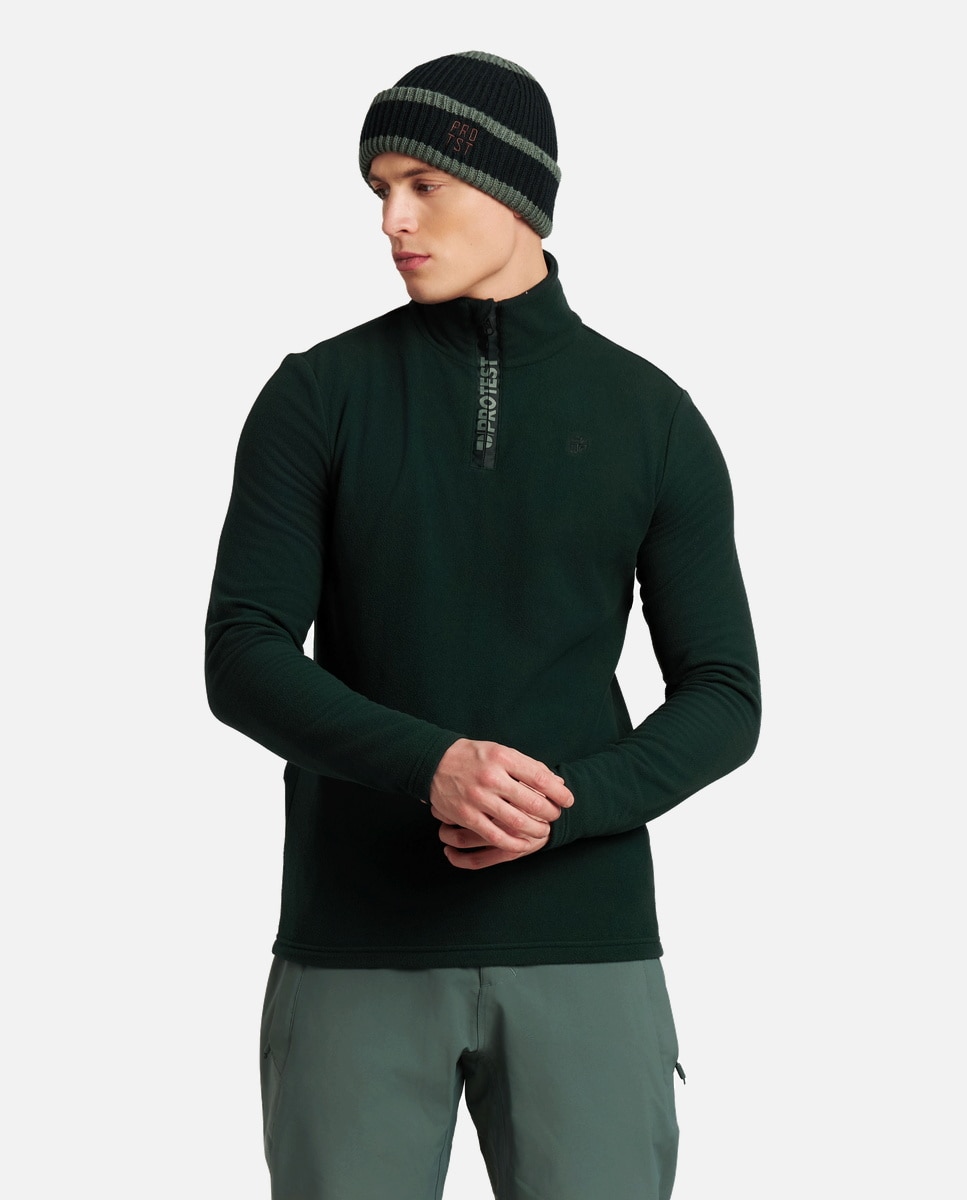 Forro polar de esquí de hombre Reperfecto 1/4 zip active tp Protest - Verde Verde-1
