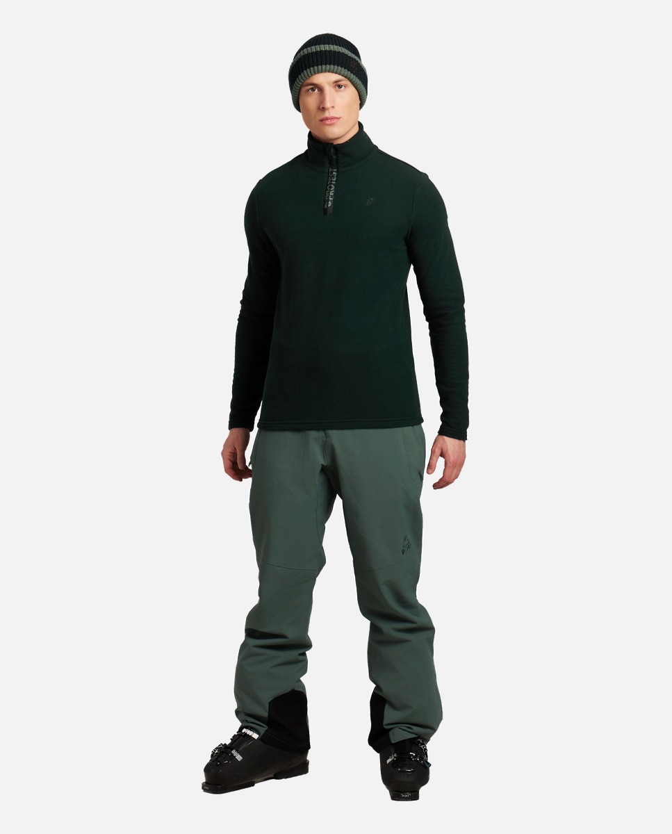 Forro polar de esquí de hombre Reperfecto 1/4 zip active tp Protest - Verde Verde-4