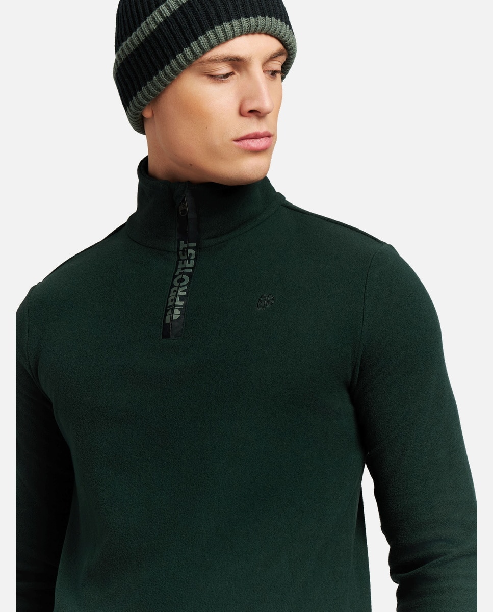 Forro polar de esquí de hombre Reperfecto 1/4 zip active tp Protest - Verde Verde-6