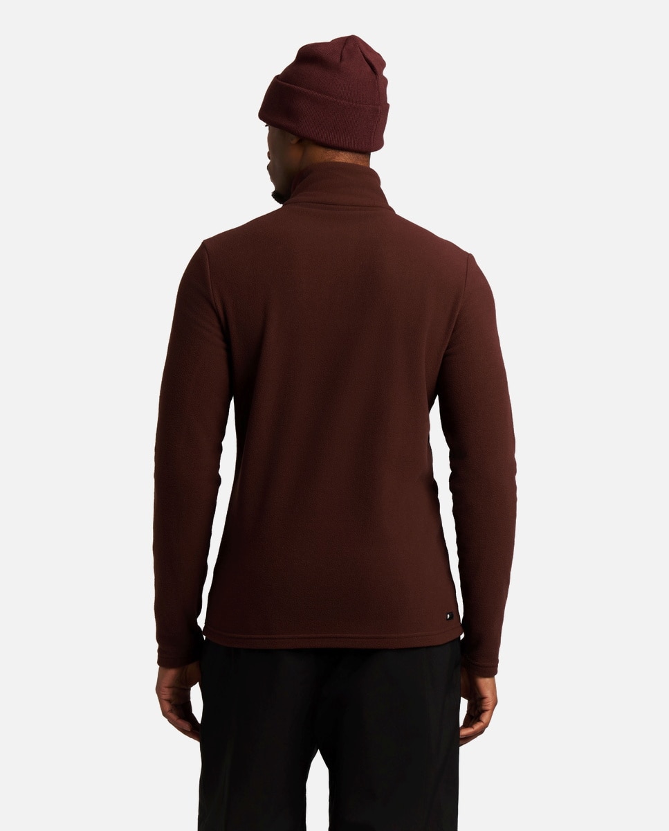 Forro polar de esquí de hombre Reperfecto 1/4 zip active tp Protest - Marrón Marrón-3