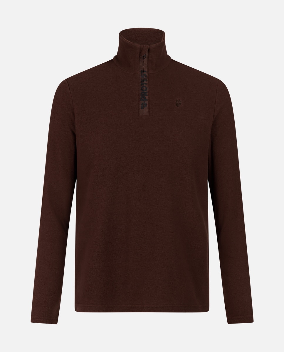Forro polar de esquí de hombre Reperfecto 1/4 zip active tp Protest - Marrón Marrón-7