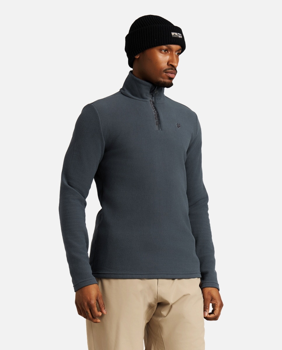 Forro polar de esquí de hombre Reperfecto 1/4 zip active tp Protest - Gris Gris-1
