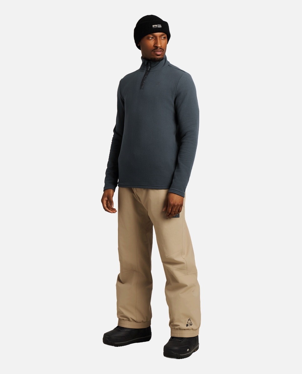 Forro polar de esquí de hombre Reperfecto 1/4 zip active tp Protest - Gris Gris-4