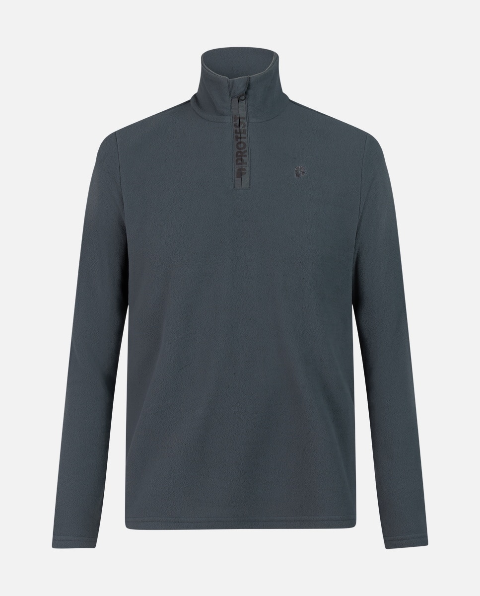 Forro polar de esquí de hombre Reperfecto 1/4 zip active tp Protest - Gris Gris-7
