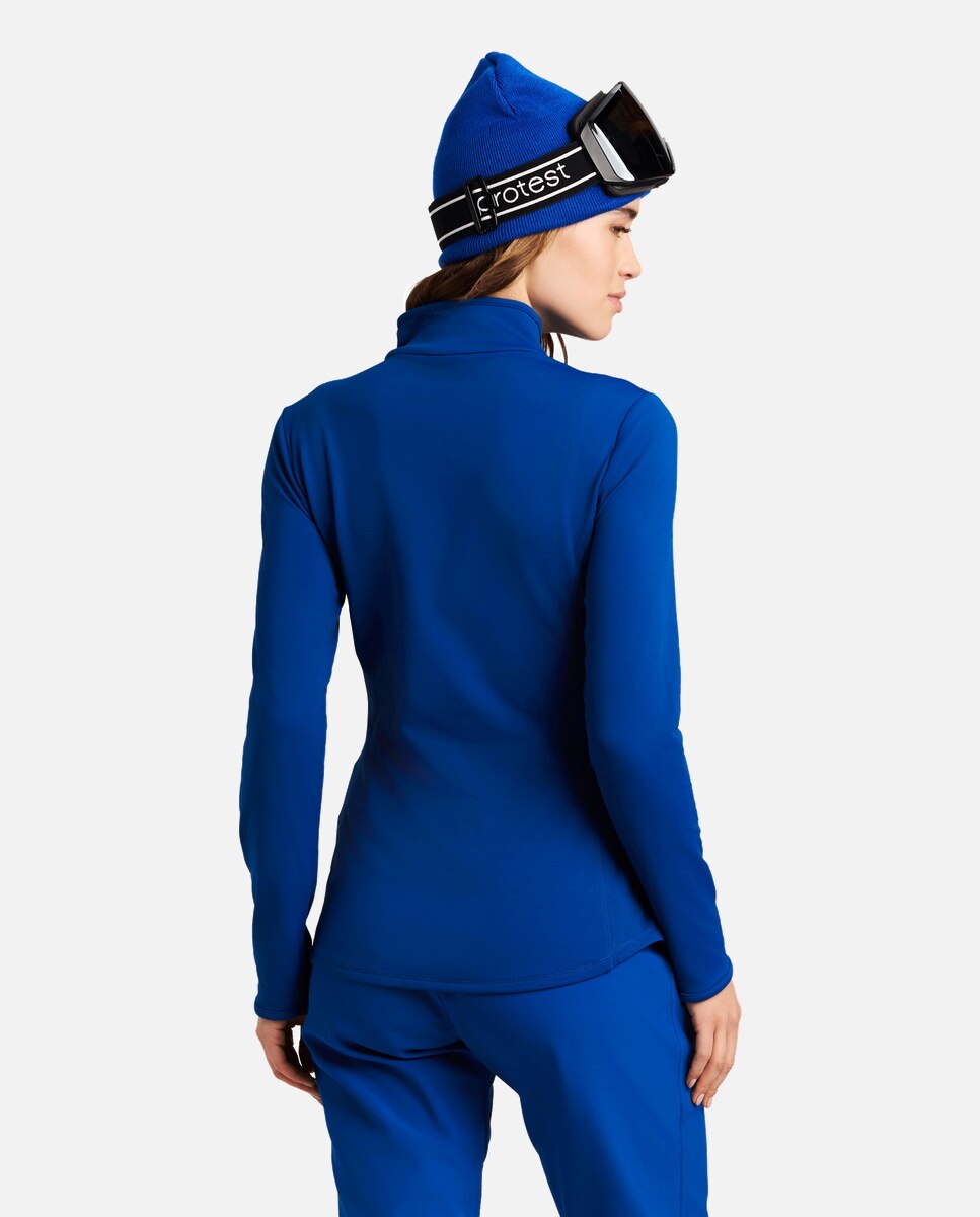 Imagen 4 de Forro polar de esquí de mujer REFABRIZ 1/4 zip Protest - Azul Azul