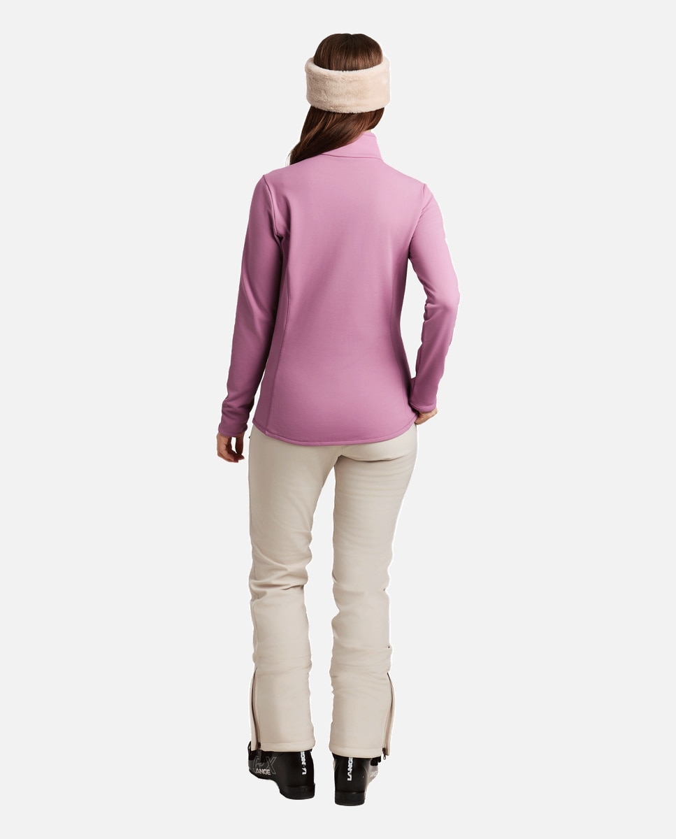 Forro polar de esquí de mujer REFABRIZ 1/4 zip Protest - Rosa Rosa-6