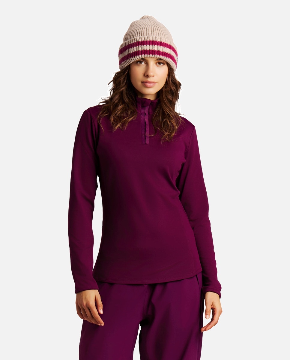 Forro polar de esquí de mujer REFABRIZ 1/4 zip Protest - Morado Morado-3